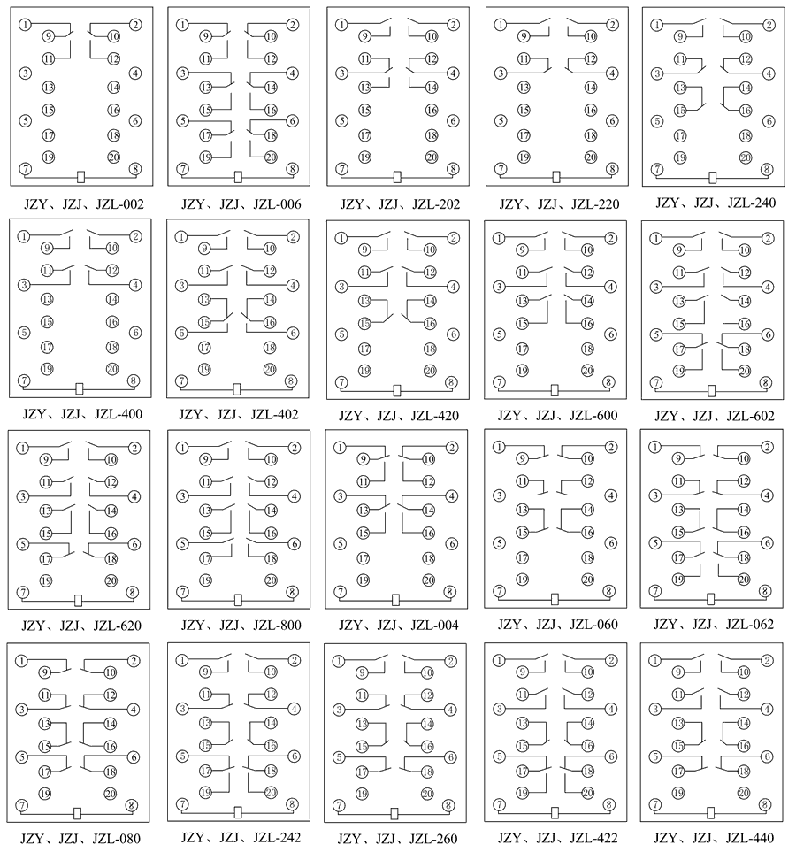 JZL-080內(nèi)部接線圖